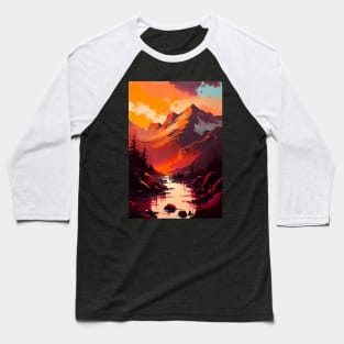 Majestic Peaks Baseball T-Shirt